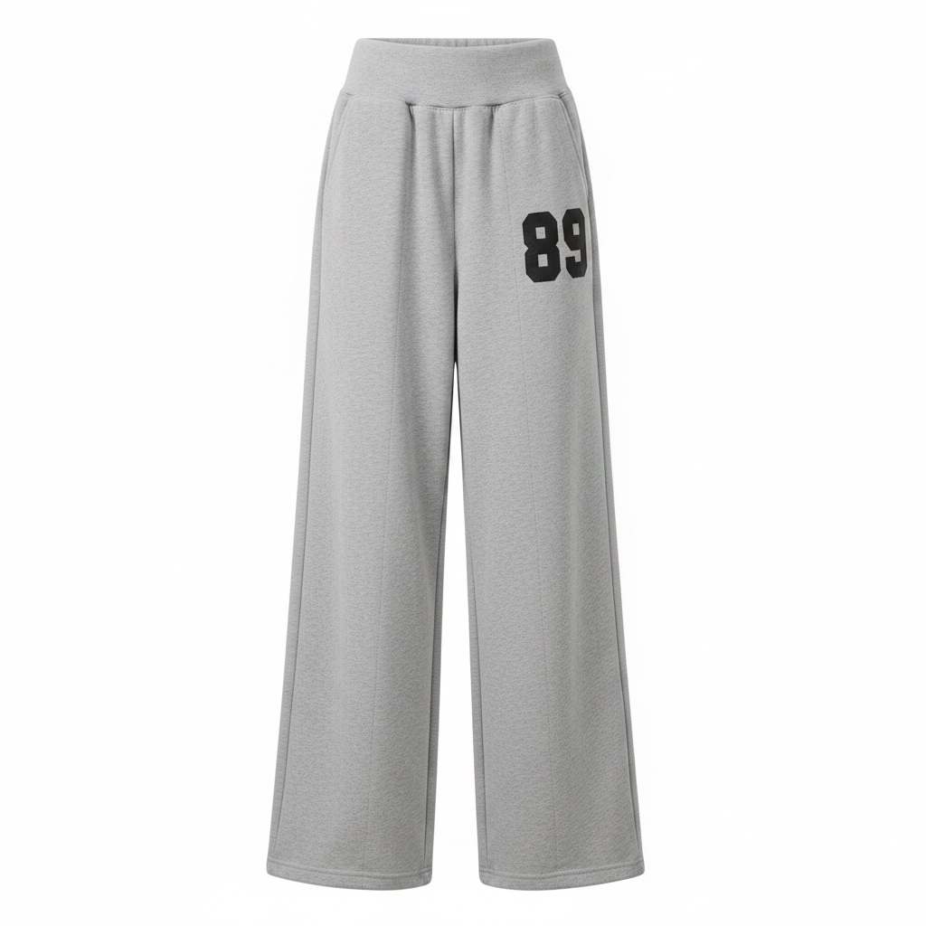 Wide-Leg Graphic Sweatpants