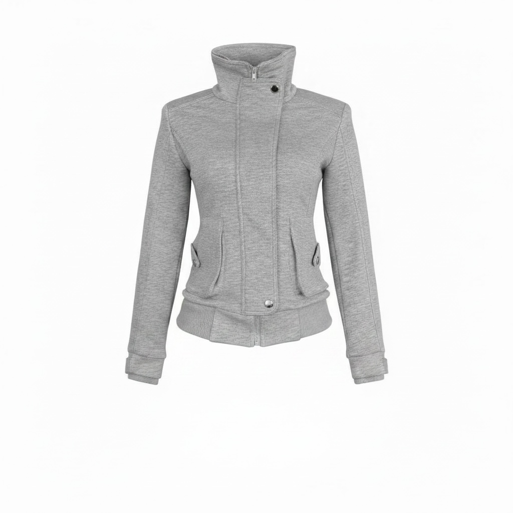 Stand Collar Fleece Jacket
