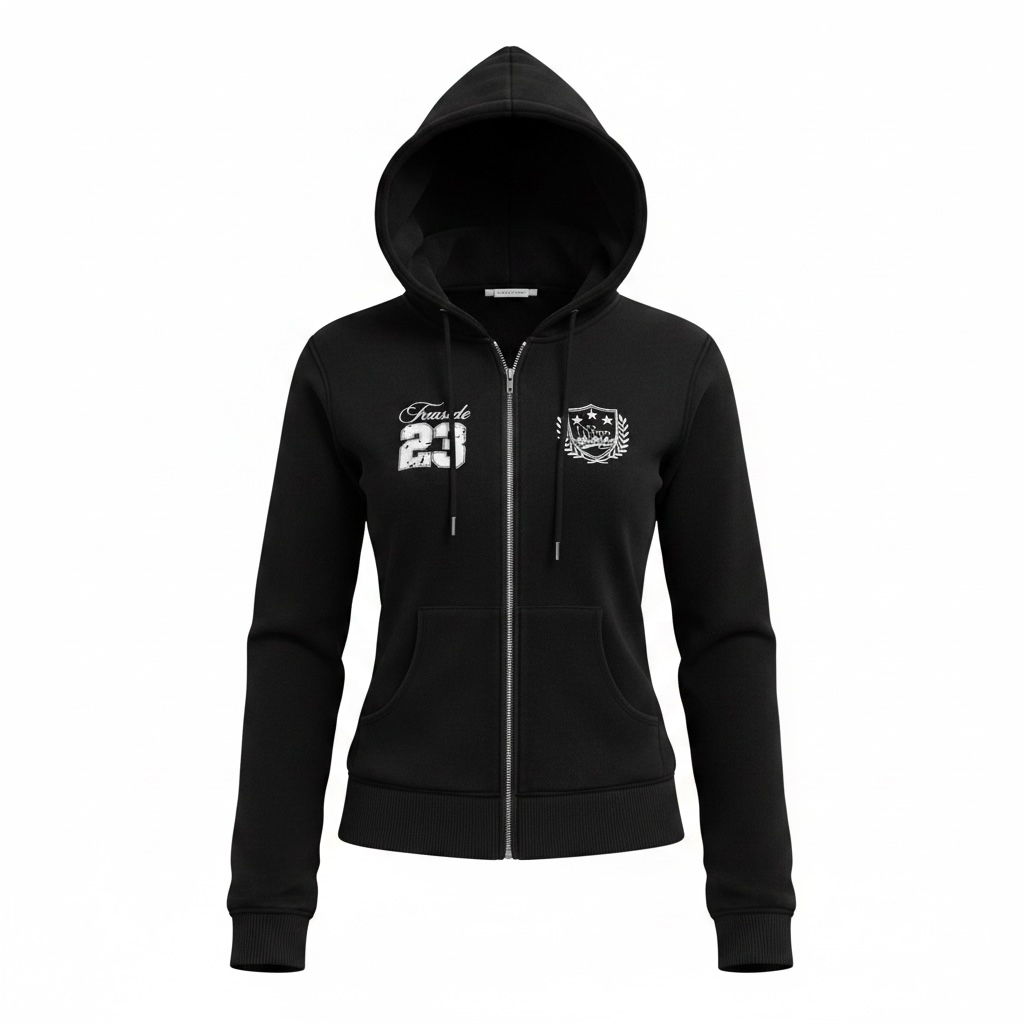 Y2K Graphic Zip-up Hoodie