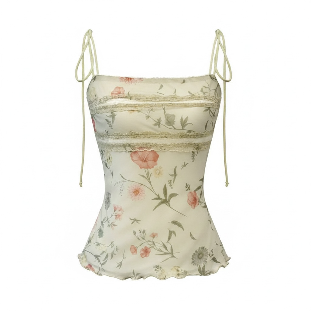 Vintage Floral Tank Top