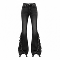 Fringed Flare Jeans