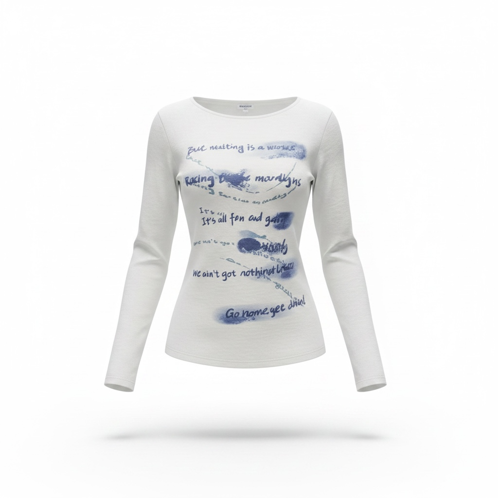 Printed Long Sleeve Tee