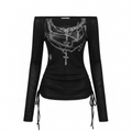 Off-shoulder Ruched Top