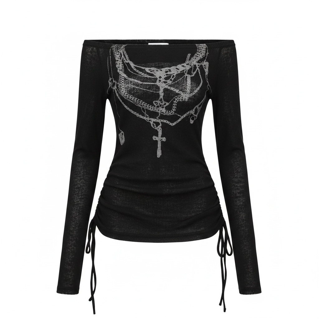 Off-shoulder Ruched Top