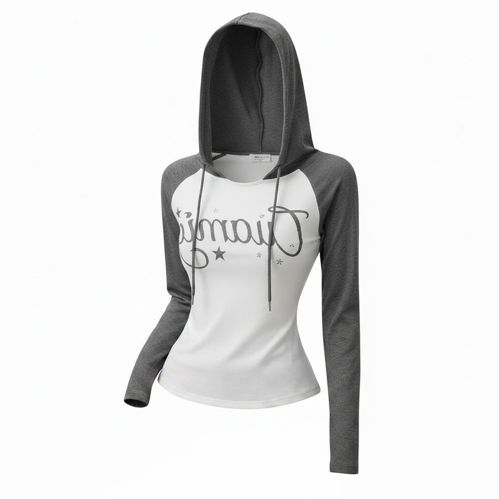 Fitted Hooded Top